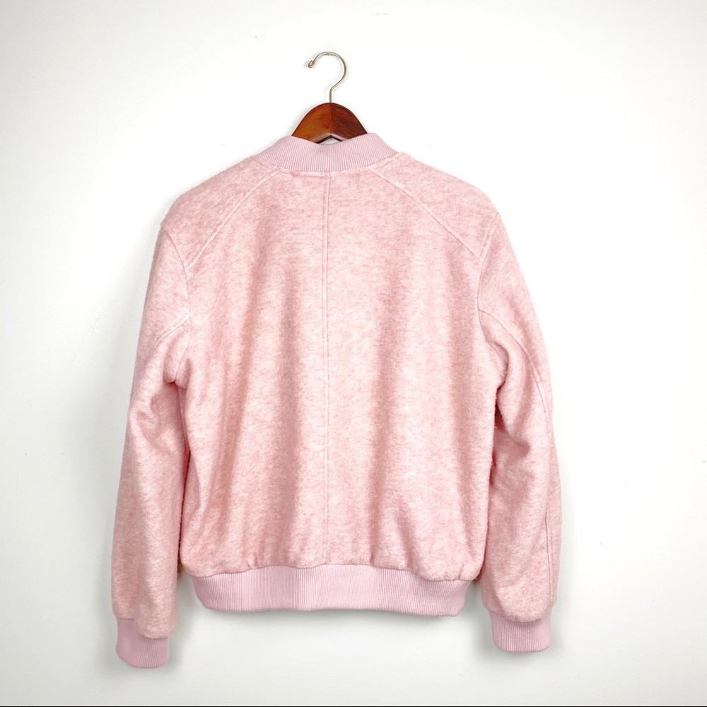 Old Navy Bomber Jacket Textured Pink Jacquard - Picture 11 of 12